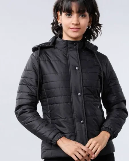 Women Padded Jacket with Hood