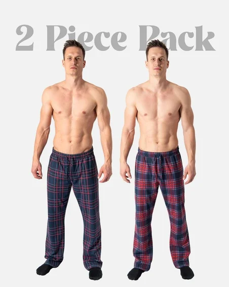 Pantoneclo Men's Knit 2 Pcs Pack Nightwear Trouser